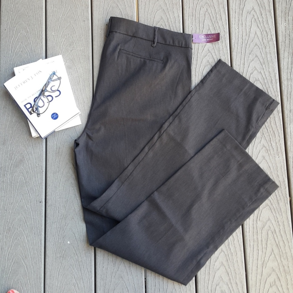 NWT. Lane Bryant Madison Black Slacks. 20L.